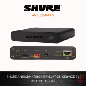 Shure ANIUSBMATRIX 4-Channel USB Audio Network Interface with Matrix Mixing