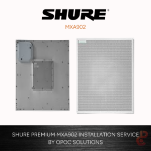 Shure MXA902 All-in-One Ceiling Array Microphone and Speaker with IntelliMix DSP