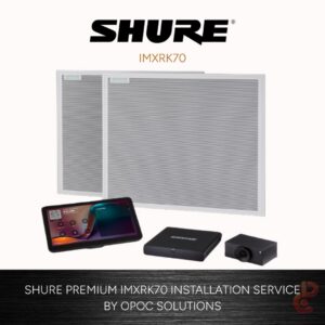 Shure IMXRK70-A Teams Rooms Video Conferencing Kit with IntelliMix DSP for Large Spaces