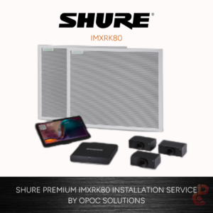 Shure IMXRK80-A Teams Rooms Video Conferencing Kit with IntelliMix DSP for Extra Large Spaces