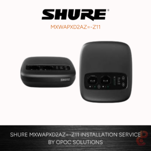 Shure MXW Next 2-Channel Wireless Access Point Transceiver with IntelliMix DSP and Integrated Microphone Charging