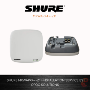 Shure MXW Next 4-Channel Wireless Access Point Transceiver with IntelliMix DSP and DECT 1.9 GHz Connectivity