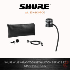 Shure MXW Next Wireless Low-Profile Omnidirectional Lavalier Microphone with TA4F Connector (Black)