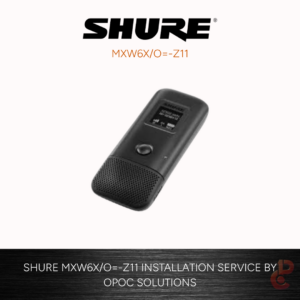 Shure MXW Next Wireless Rechargeable Boundary Microphone with Omnidirectional Polar Pattern