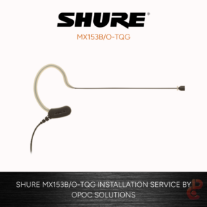 Shure MXW Next Wireless Headworn Earset Microphone with 4-Pin Mini Connector and Omnidirectional Polar Pattern (Black)